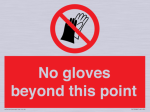No gloves beyond this point